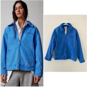 NWT BDG Light Blue Bright Dex Canvas Oversized Workwear Jacket